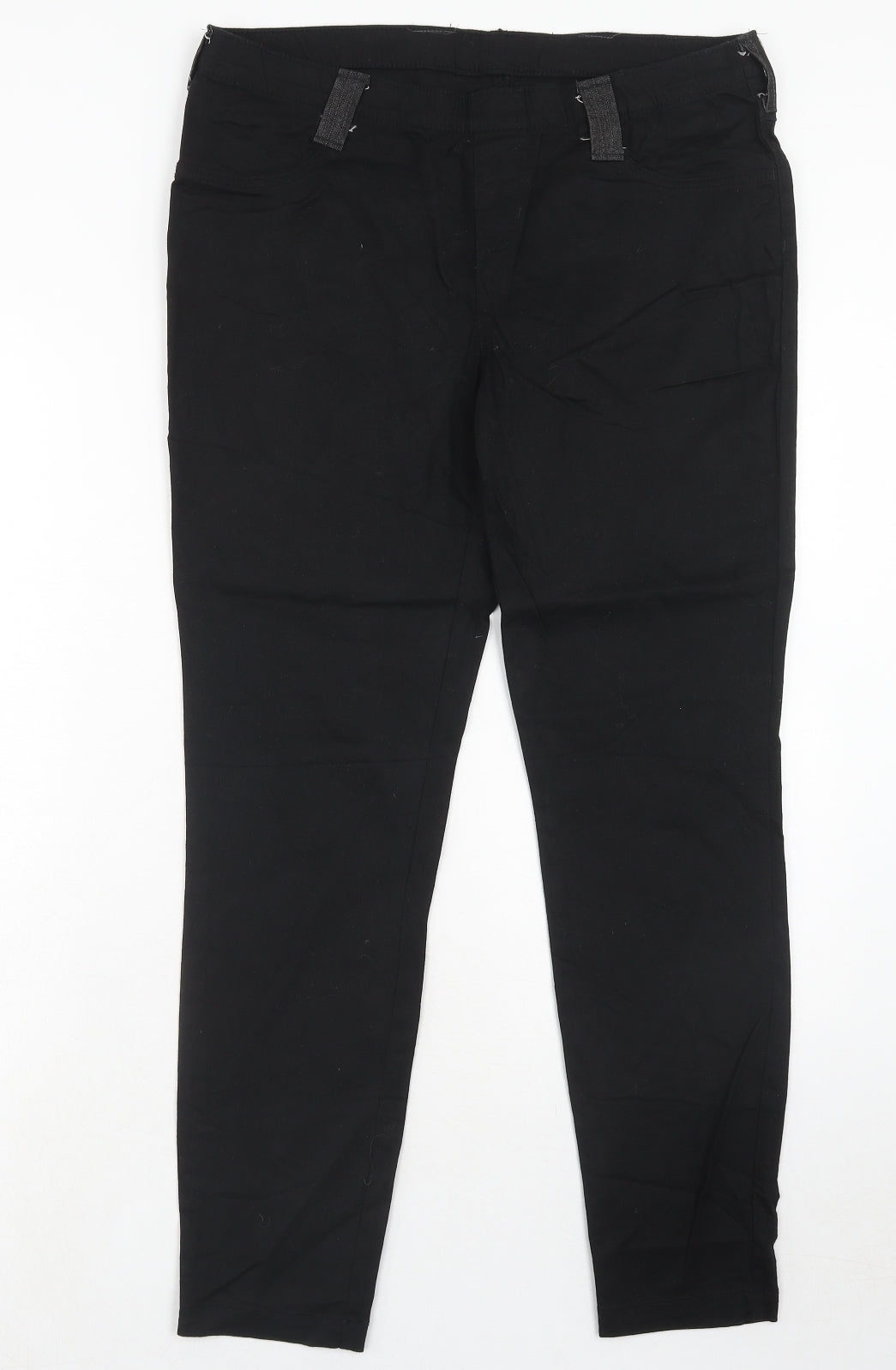 Womens UK Size 12 Preworn Regular Fit Skinny Black Jeans