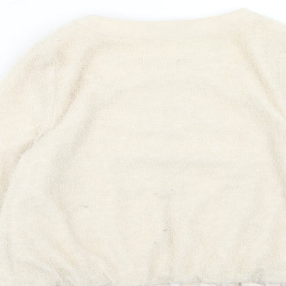 Womens UK Size 14 Kaleidoscope Beige Cardigan Jumper
