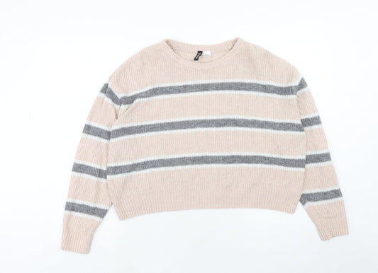 Womens UK Size M H&M Pink Pullover Jumper