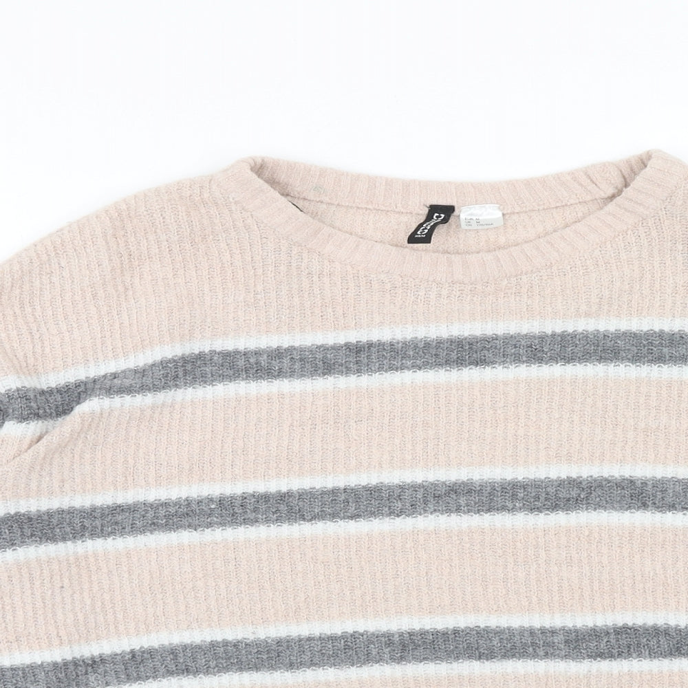 Womens UK Size M H&M Pink Pullover Jumper