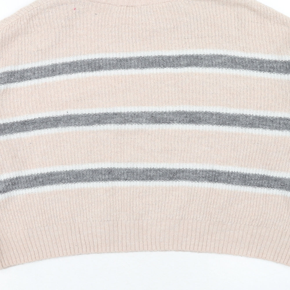 Womens UK Size M H&M Pink Pullover Jumper