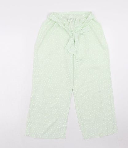 Womens UK Size 8 Boohoo Regular Fit  Green Trousers