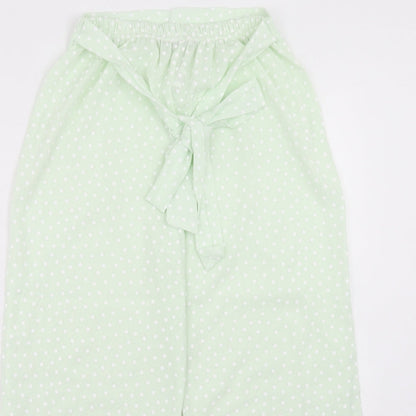 Womens UK Size 8 Boohoo Regular Fit  Green Trousers