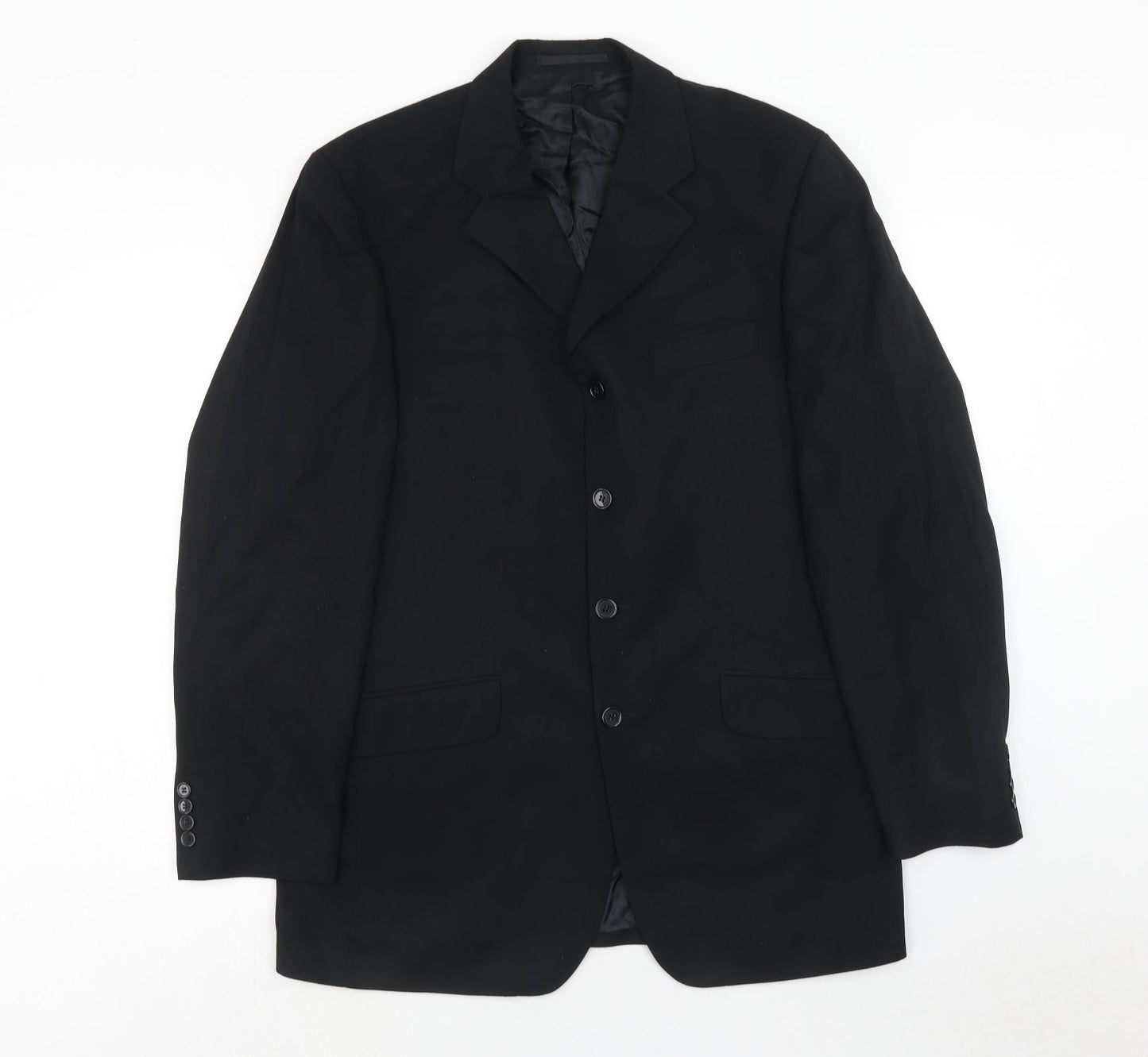Mens UK Size 40 Daniel Grahame Regular Black Suit Jacket