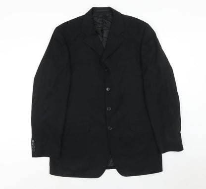 Mens UK Size 40 Daniel Grahame Regular Black Suit Jacket