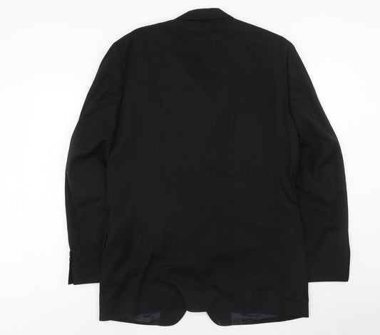 Mens UK Size 40 Daniel Grahame Regular Black Suit Jacket