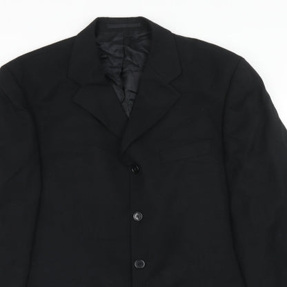 Mens UK Size 40 Daniel Grahame Regular Black Suit Jacket