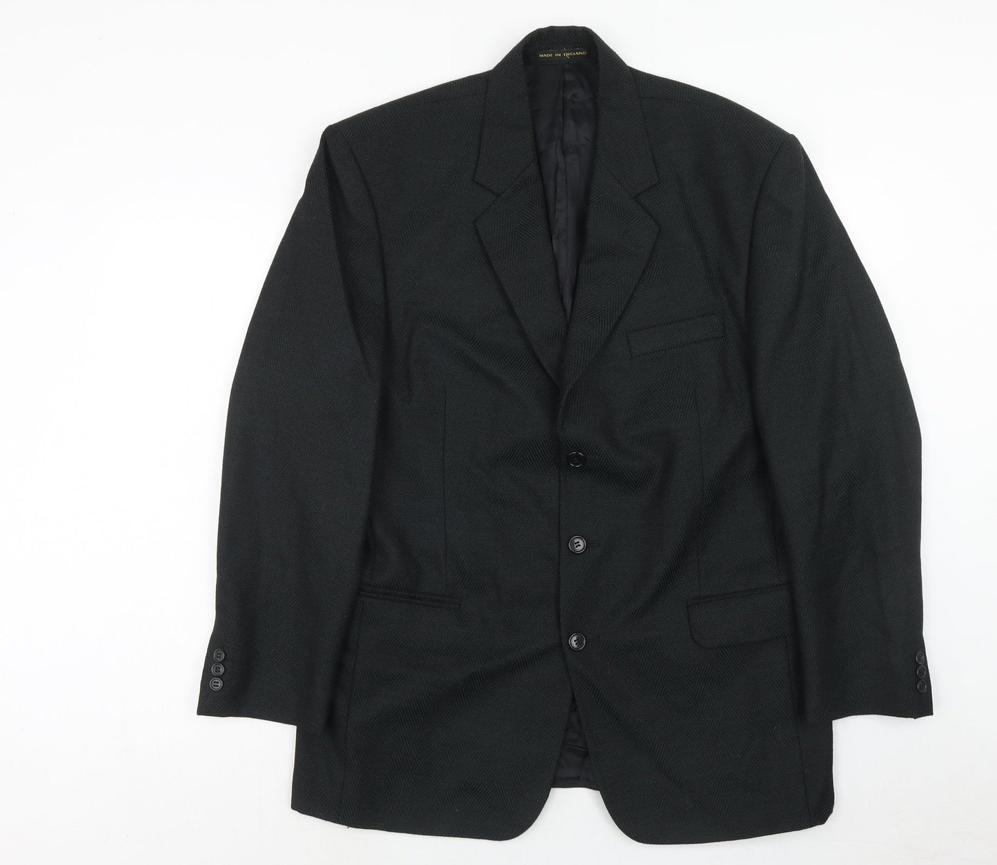 Mens UK Size 42 James Barry Regular Black Suit Jacket