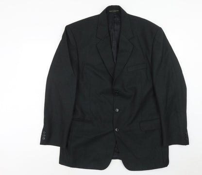 Mens UK Size 42 James Barry Regular Black Suit Jacket