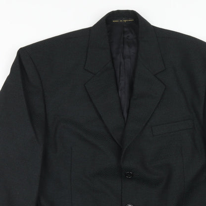 Mens UK Size 42 James Barry Regular Black Suit Jacket