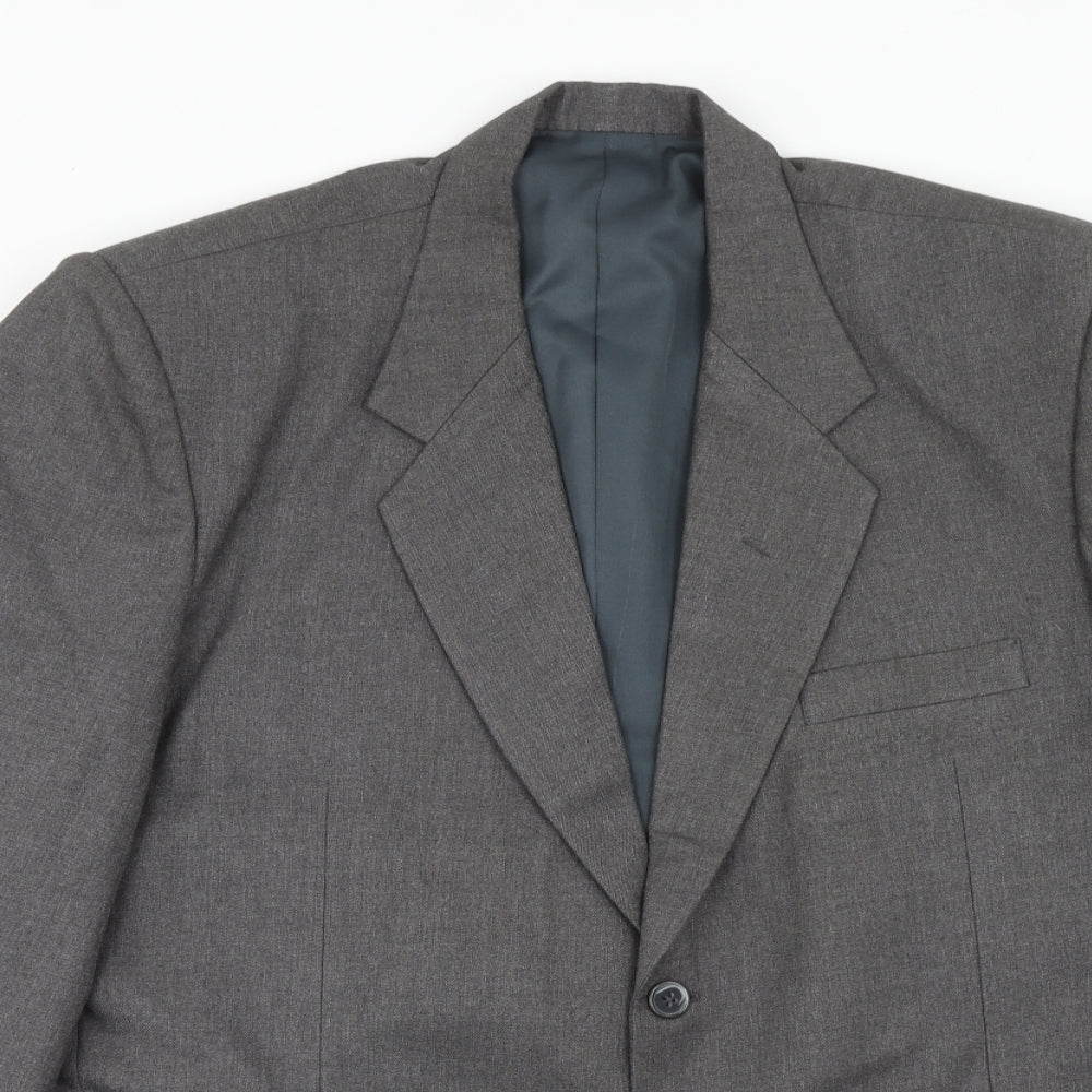 Mens UK Size 44 Preworn Regular Grey Suit Jacket