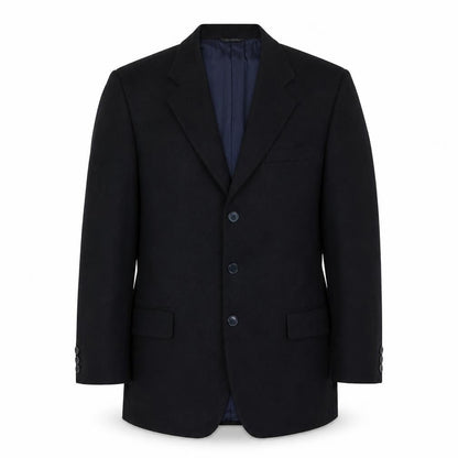 Massimo Livio Mens Blue Wool Jacket Suit Jacket Size 40 Regular