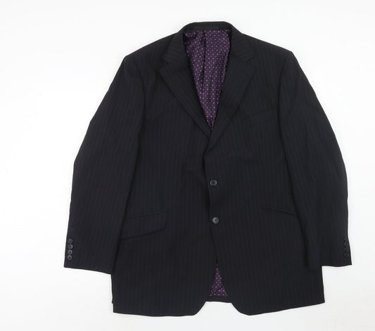 Mens UK Size 46 Marks and Spencer Regular Blue Suit Jacket
