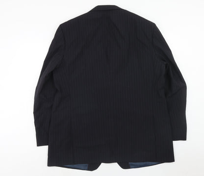 Mens UK Size 46 Marks and Spencer Regular Blue Suit Jacket