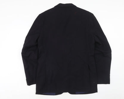 Mens UK Size 40 Preworn Regular Blue Suit Jacket