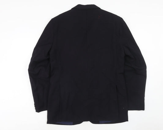 Mens UK Size 40 Preworn Regular Blue Suit Jacket