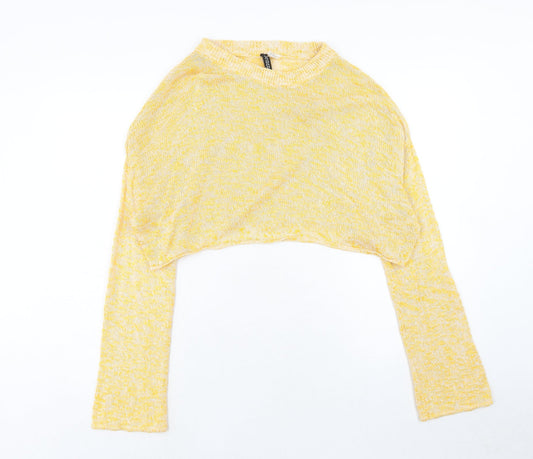 Womens UK Size S H&M Yellow Pullover Jumper