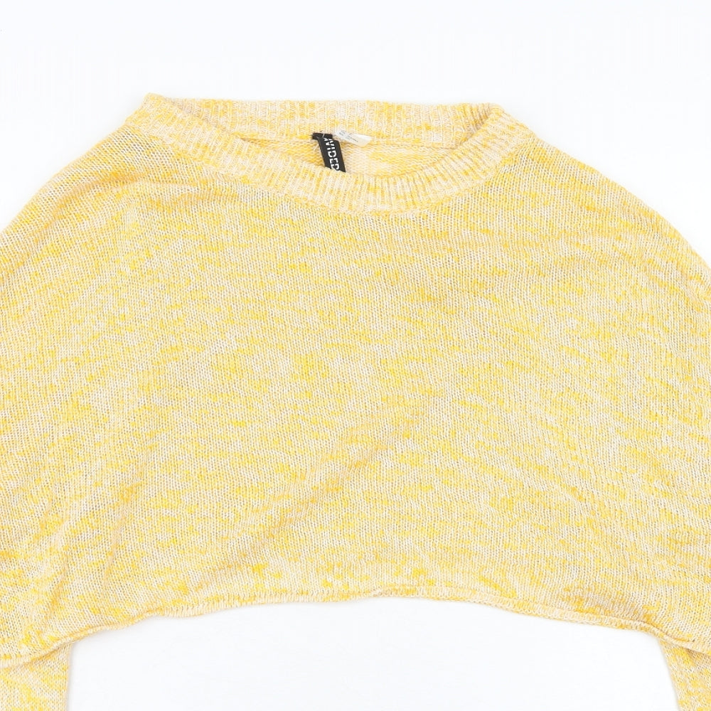 Womens UK Size S H&M Yellow Pullover Jumper