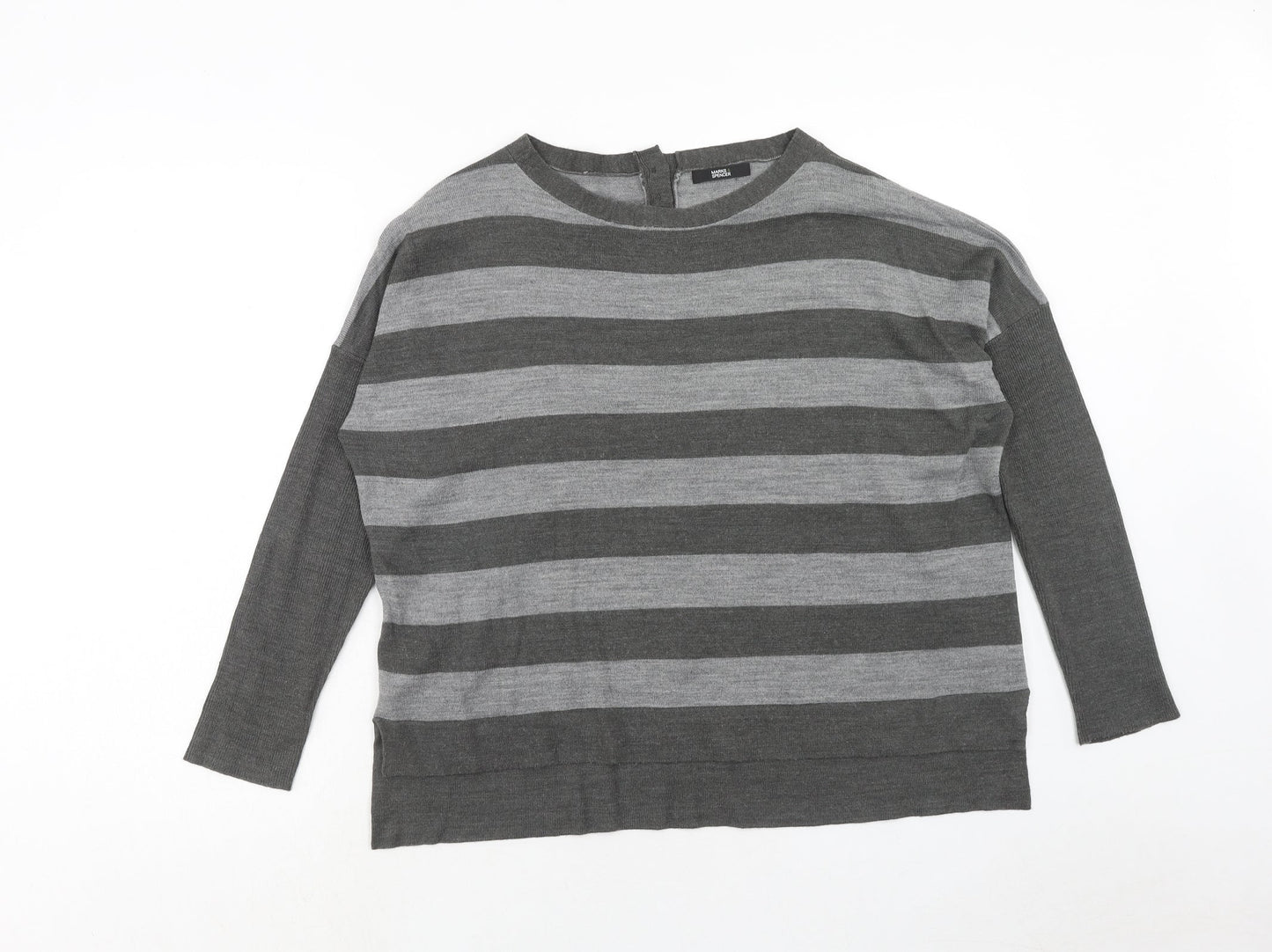 Womens UK Size 12 Marks and Spencer Grey Pullover Jumper