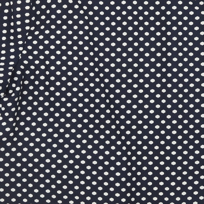 Papaya Womens Blue Geometric Polyester Jacket Blazer Size 12 - Open