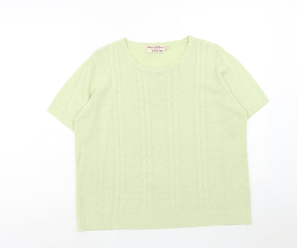Womens UK Size L EWM Green Pullover Jumper