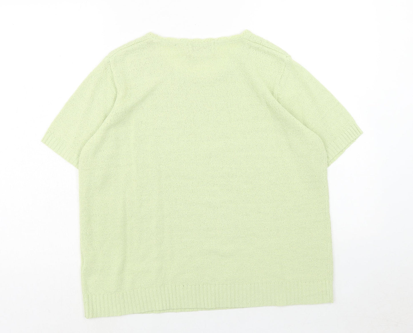 Womens UK Size L EWM Green Pullover Jumper