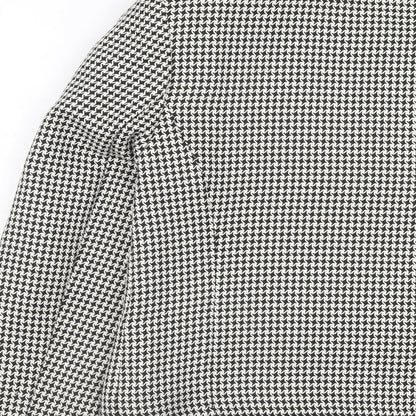 Marks and Spencer Womens Beige Geometric Polyester Jacket Blazer Size 14