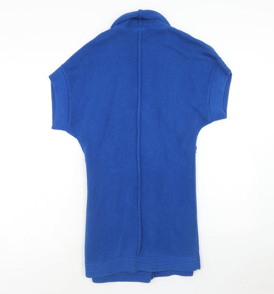 Womens UK Size 10 Debenhams Blue Cardigan Jumper