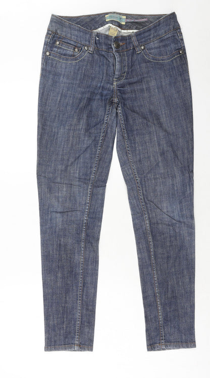 Seven Womens Blue Cotton Straight Jeans Size 29 in Regular Zip