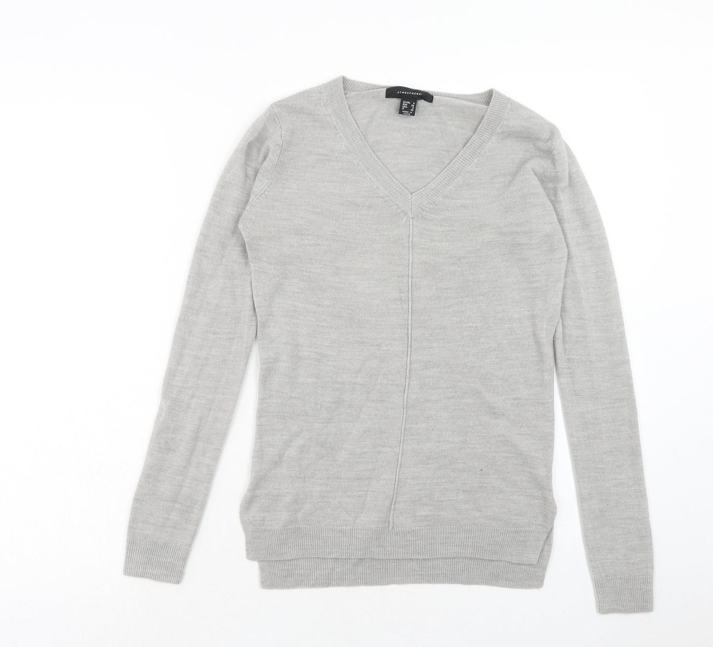 Womens UK Size 4 Atmosphere Grey Pullover Jumper