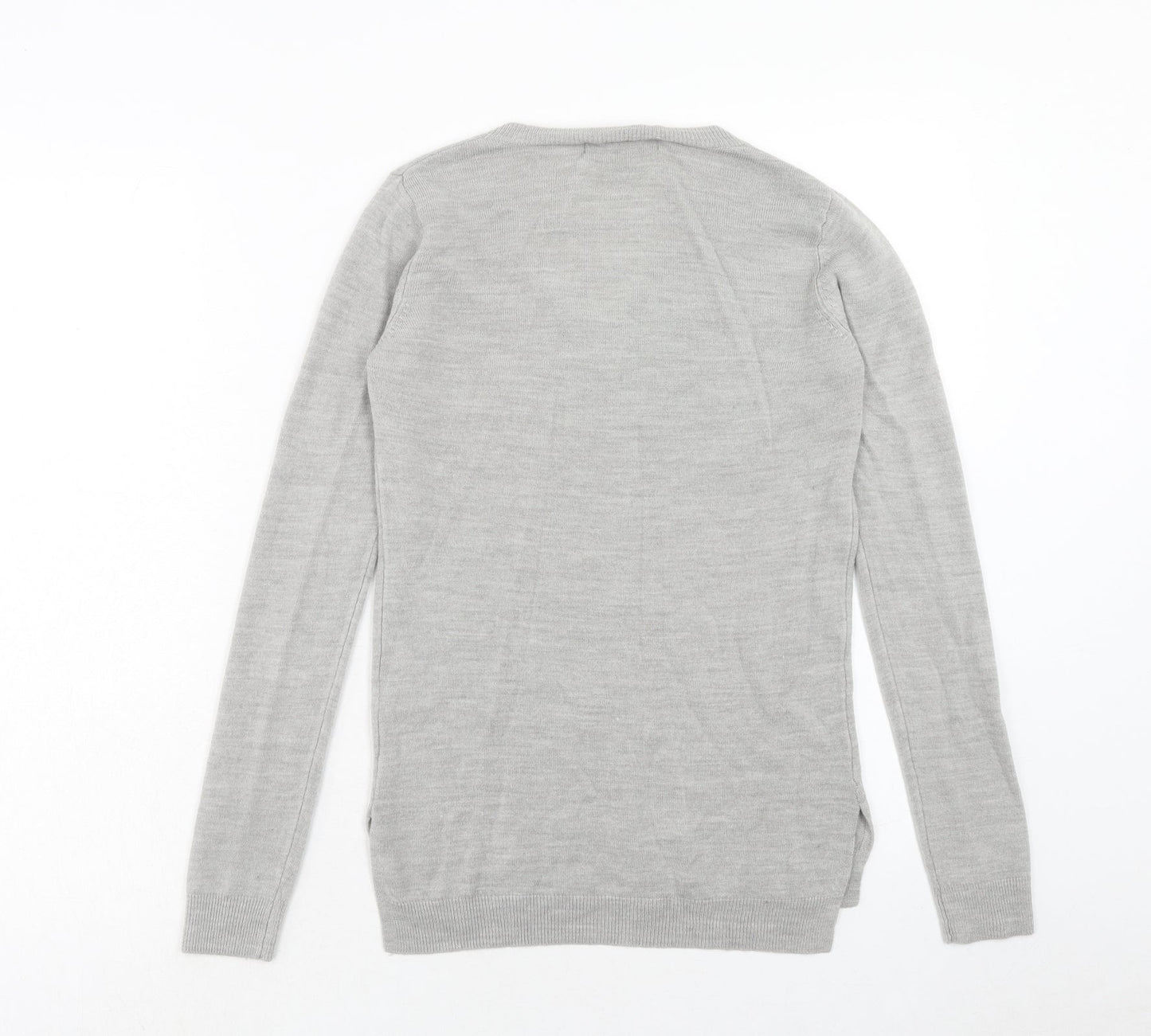 Womens UK Size 4 Atmosphere Grey Pullover Jumper