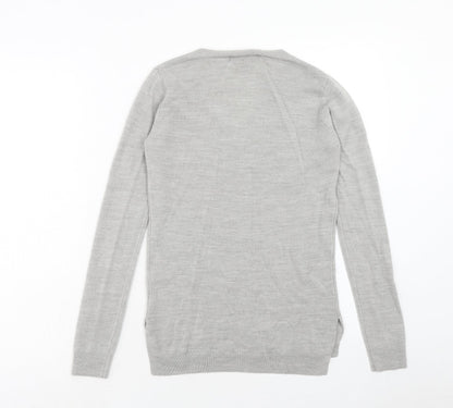 Womens UK Size 4 Atmosphere Grey Pullover Jumper
