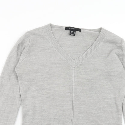 Womens UK Size 4 Atmosphere Grey Pullover Jumper