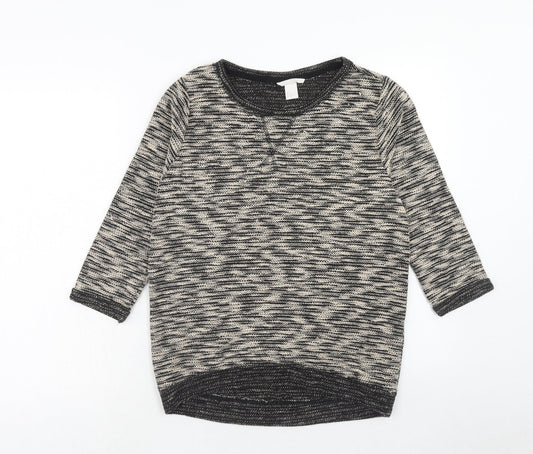 Womens UK Size XS H&M Brown Pullover Jumper