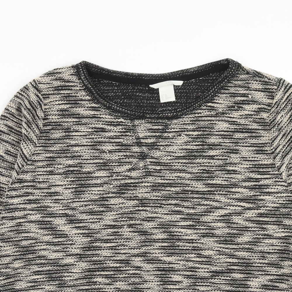 Womens UK Size XS H&M Brown Pullover Jumper