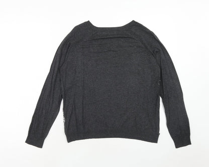 Womens UK Size 14 Marks and Spencer Grey Pullover Jumper