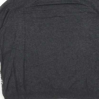 Womens UK Size 14 Marks and Spencer Grey Pullover Jumper