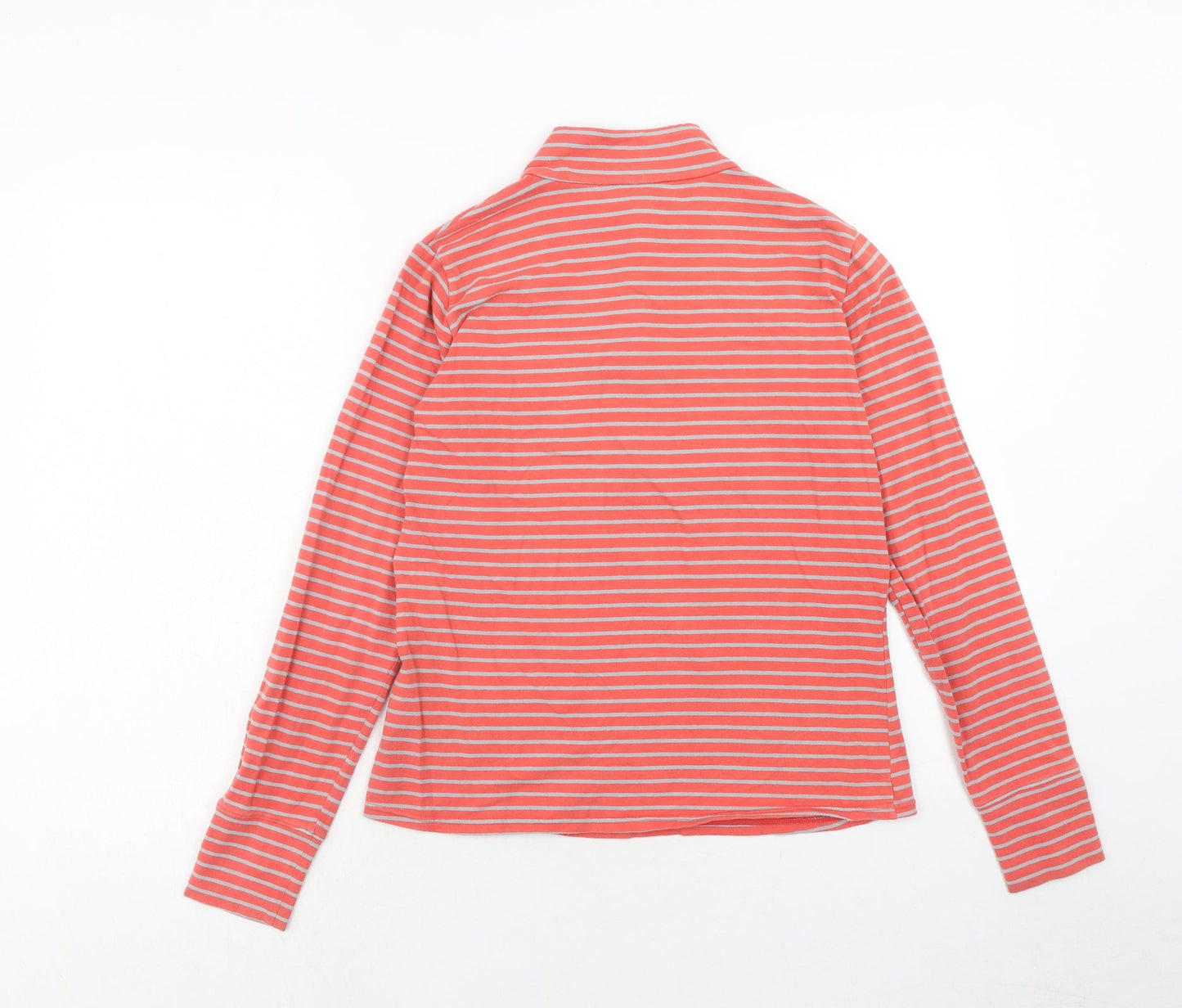 Palm Grove Womens Pink Striped Cotton Pullover Sweatshirt Size 10 Pullover