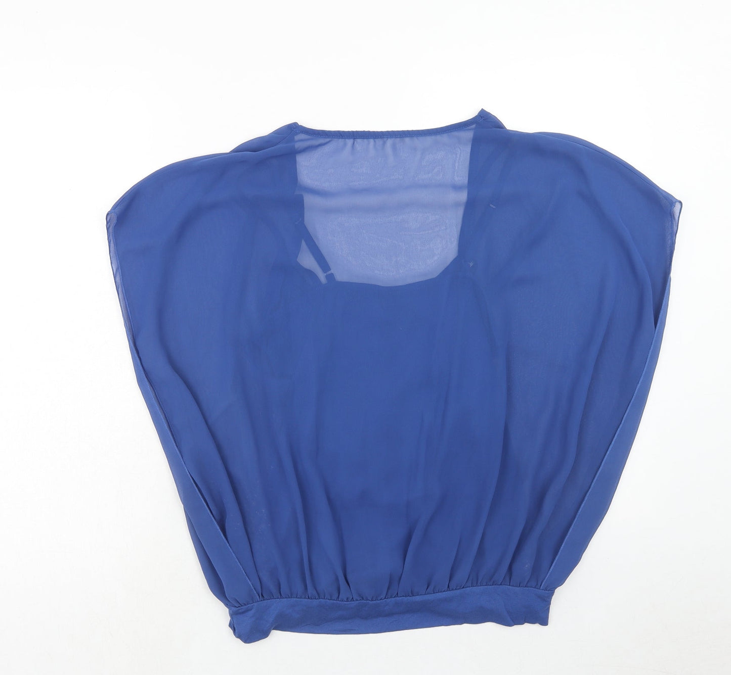 Womens UK Size S Body Flirt Blue Basic Blouse