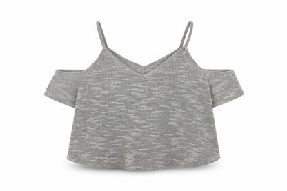 Womens UK Size 14 PEP&CO Brown Cropped T-Shirt
