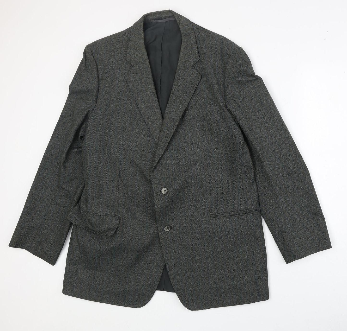 Czarina Mens Grey Polyester Jacket Suit Jacket Size 44 Regular
