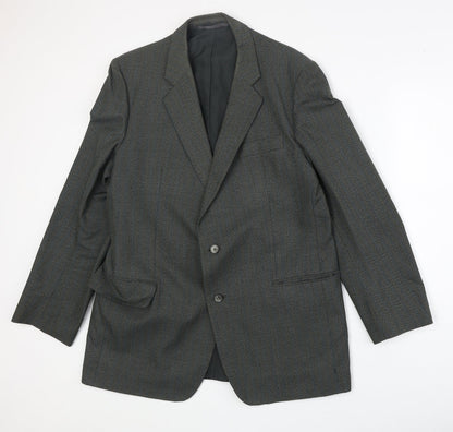Czarina Mens Grey Polyester Jacket Suit Jacket Size 44 Regular