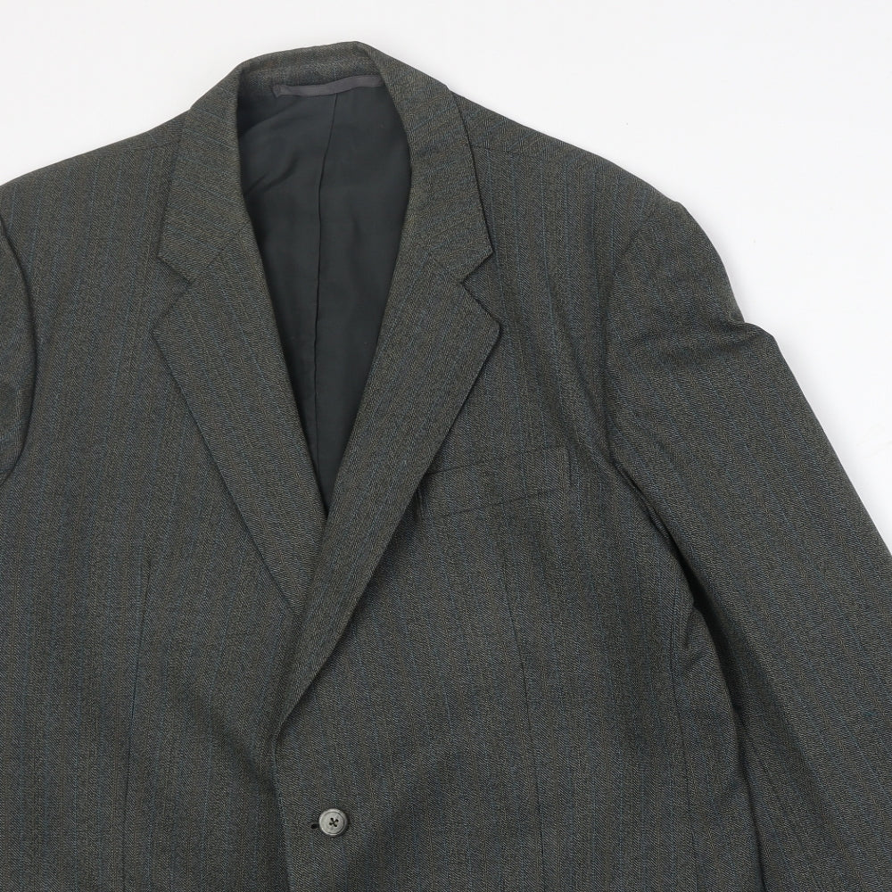 Czarina Mens Grey Polyester Jacket Suit Jacket Size 44 Regular