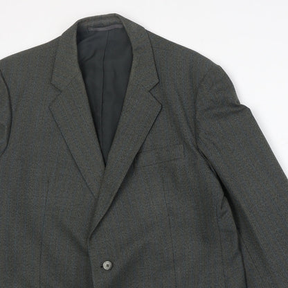 Czarina Mens Grey Polyester Jacket Suit Jacket Size 44 Regular