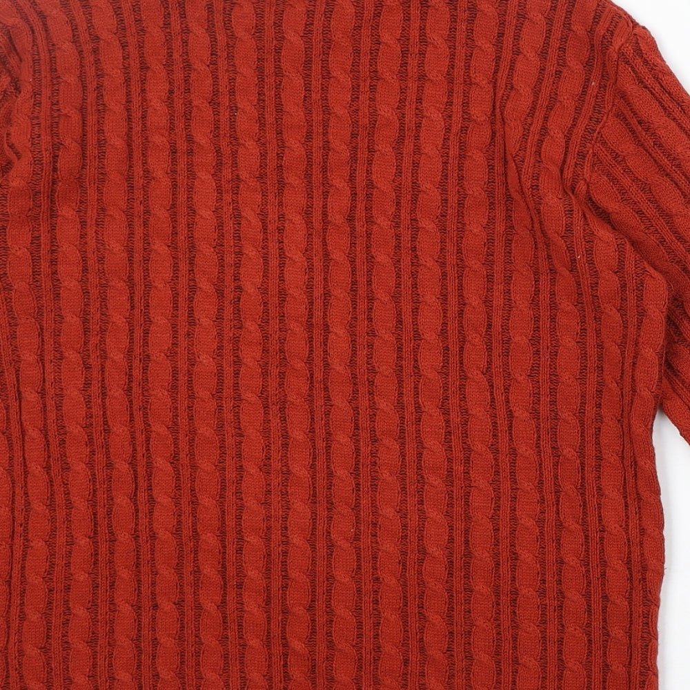 Womens UK Size L Pure & Natural Red Pullover Jumper