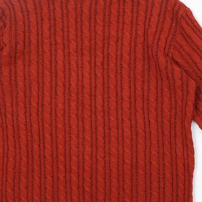 Womens UK Size L Pure & Natural Red Pullover Jumper