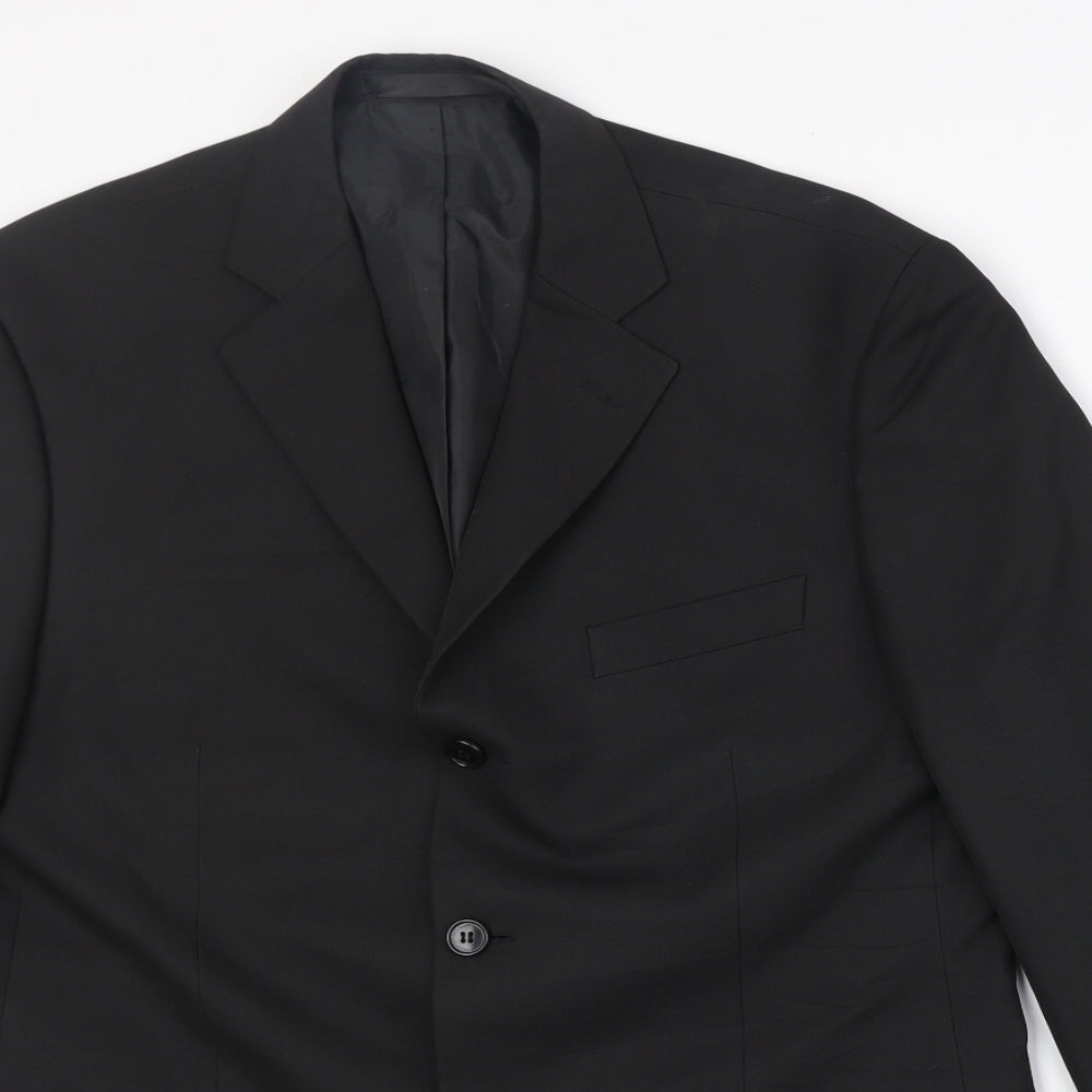 Mens UK Size 40 marks Regular Black Suit Jacket