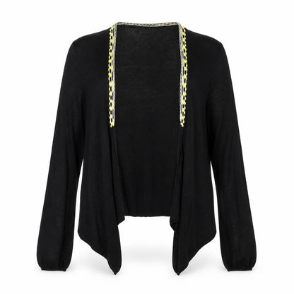 Womens UK Size M Promod Black Cardigan Jumper