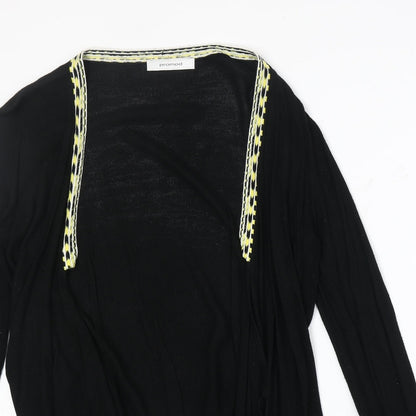 Womens UK Size M Promod Black Cardigan Jumper