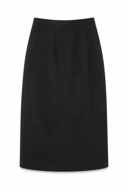 Welland Womens Black Polyester A-Line Skirt Size 10 Zip